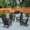 Westport Traditional Curveback Adirondack Chairs Set of 5