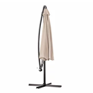 10ft Round Offset Hanging Umbrella - Closed