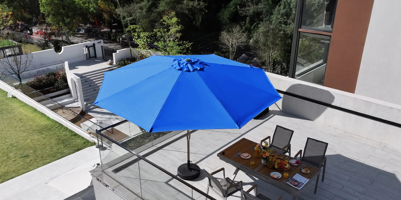 11 ft Large Round Patio Market Umbrella (2)