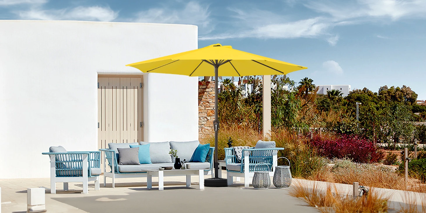 11 ft Large Round Patio Market Umbrella (3)