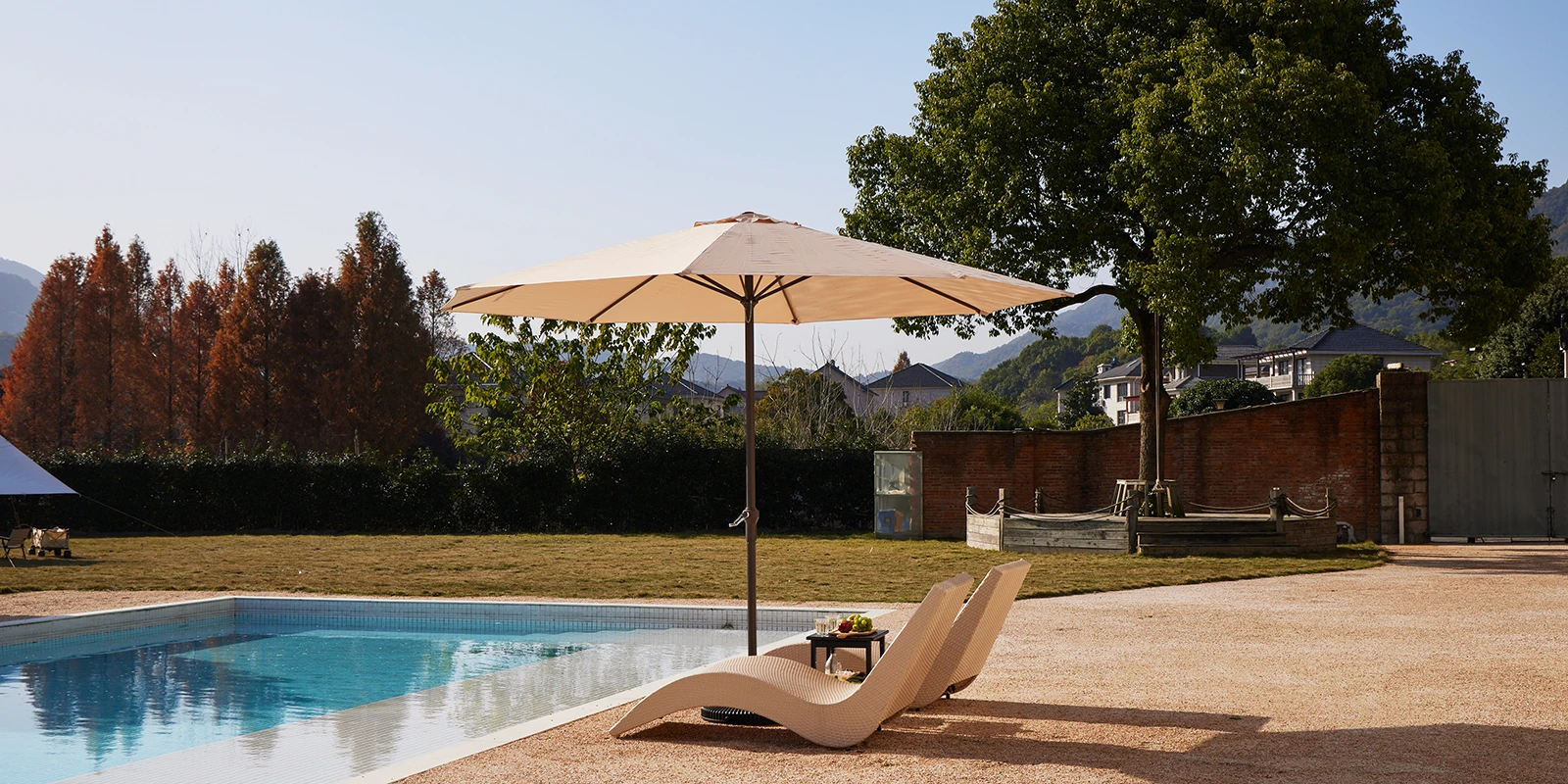 11 ft Large Round Patio Market Umbrella (4)