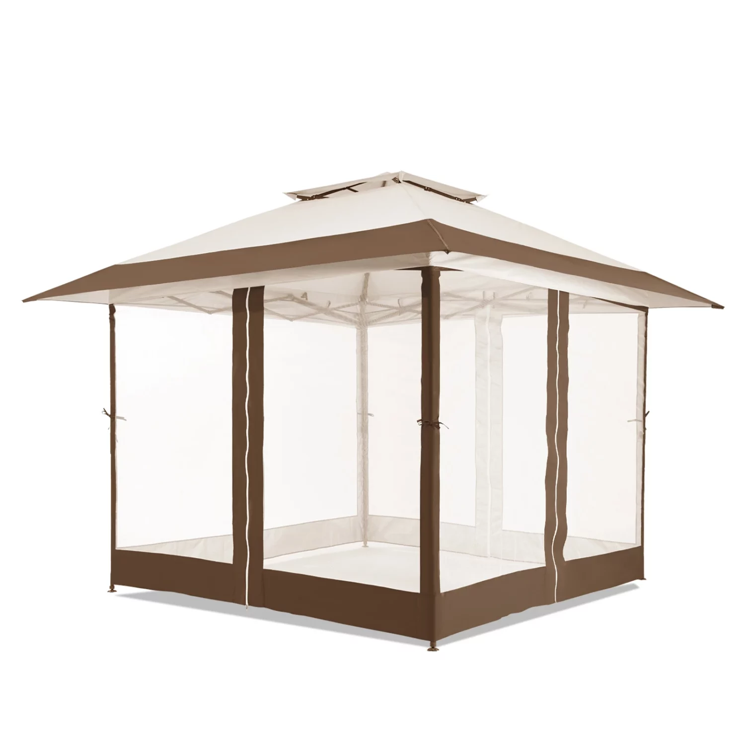 13 x 13ft Square Pop-up Gazebo with Mosquito Netting - Image 2