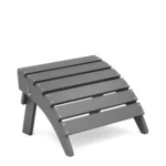 Adirondack Folding Ottoman in Dark Gray