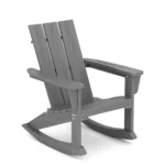 Modern Adirondack Rocking Chair - Dark Gray