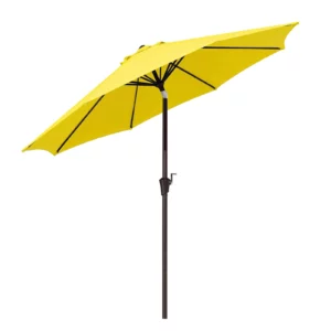 Olefin 10 ft Round Auto Tilt Patio Umbrella - Tilt