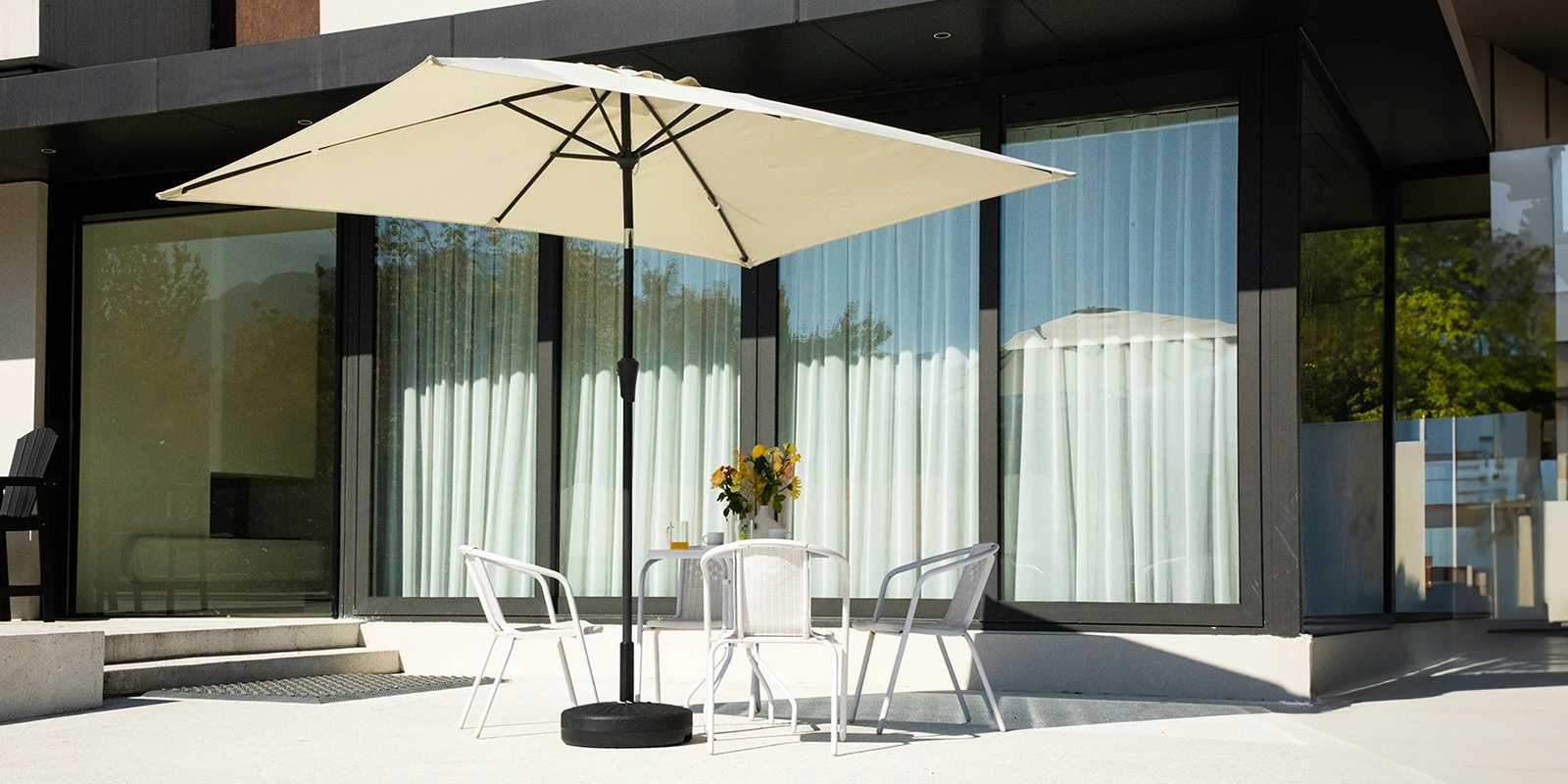 Rectangle Tilt Patio Umbrella