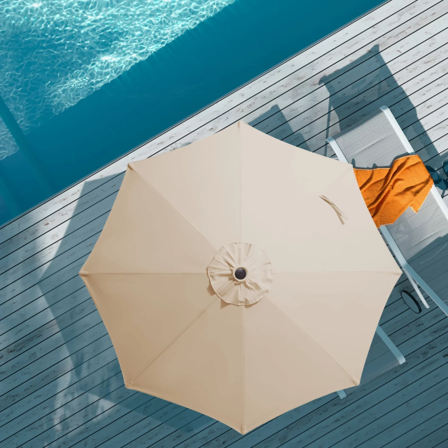 Round Tilt Patio Umbrella Top
