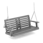 Dark Gray Front Porch Swing - Homeselecting