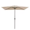 6.5 x 10 ft Rectangle Tilt Patio Umbrella - Beige