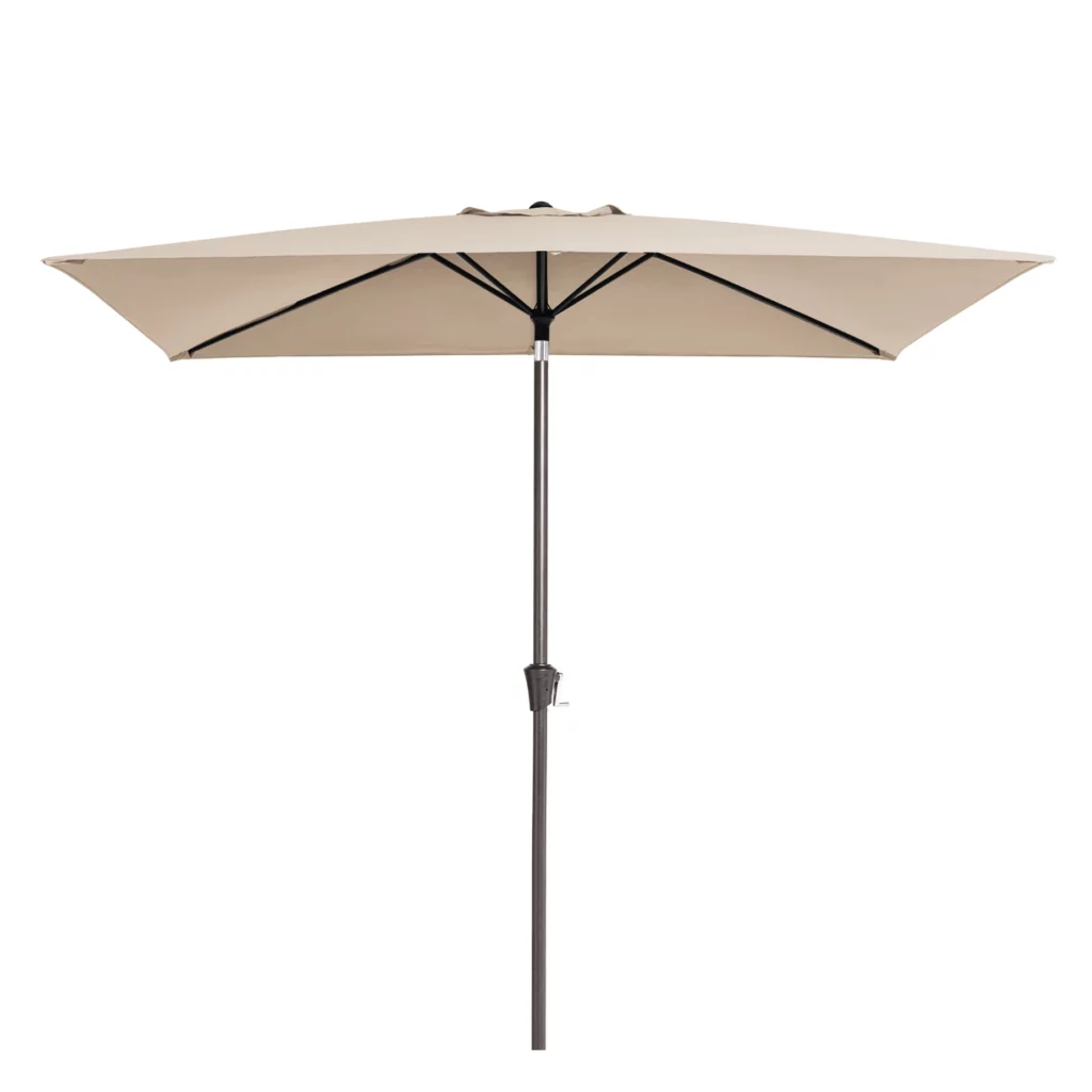 6.5 x 10 ft Rectangle Tilt Patio Umbrella - Beige