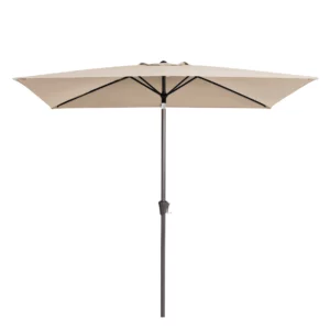 6.5 x 10 ft Rectangle Tilt Patio Umbrella - Beige