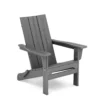 Modern Folding Adirondack Chair in Dack Gray