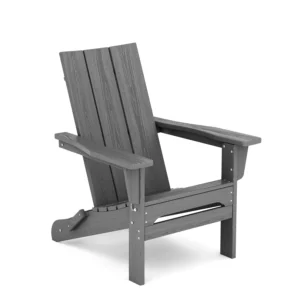 Modern Folding Adirondack Chair in Dack Gray