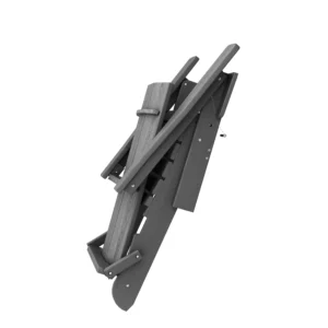 Modern Folding Adirondack Chair in Dack Gray - Folded