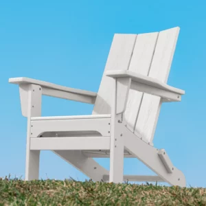White Modern Folding Adirondack Chair
