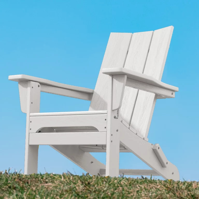 White Modern Folding Adirondack Chair