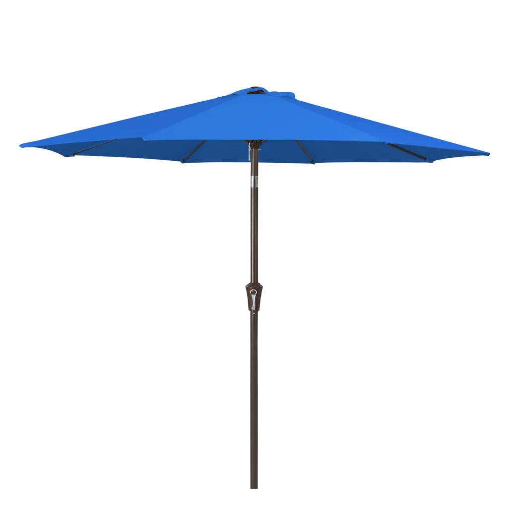 10 ft Round Tilt Patio Umbrella - Royal Blue