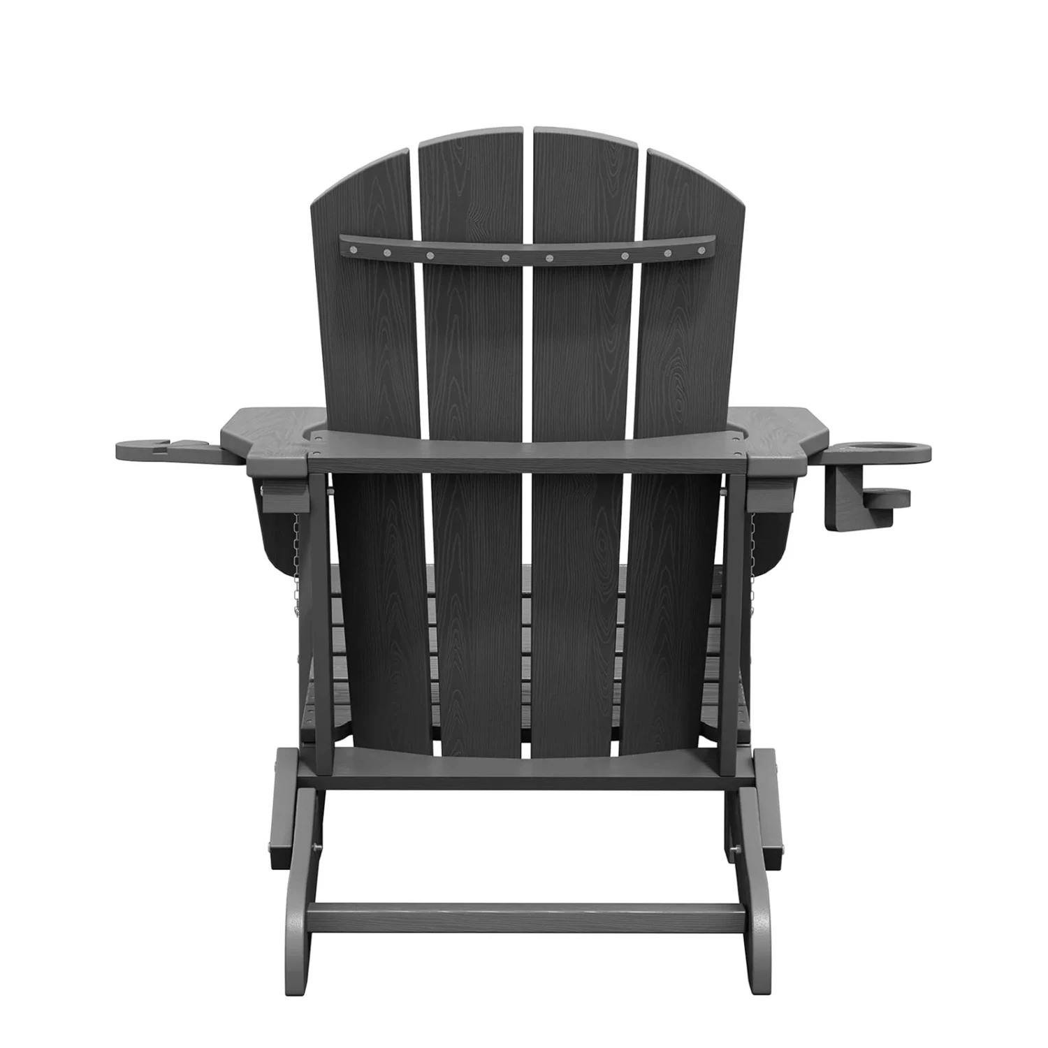 Classic Folding Adirondack Chair with Cup Holders - Image 4
