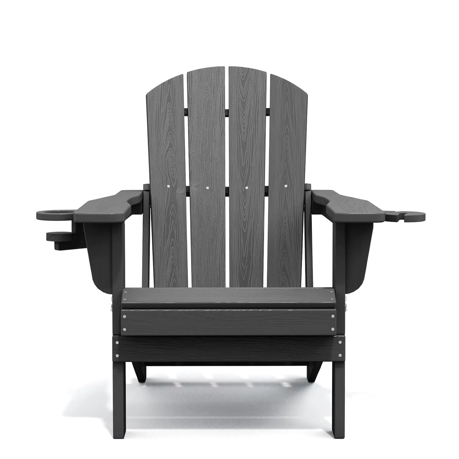 Classic Folding Adirondack Chair with Cup Holders - Image 2