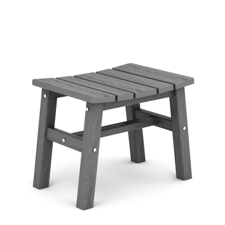 Dark Gray plastic outdoor ottoman-homeselecting.com
