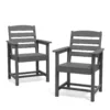 Two Outdoor Dining Arm Chairs