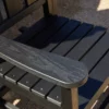 the armrest detail of the Traditional Porch Rocking Chair-Black