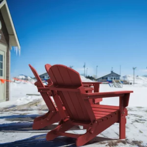 Red Folding Adirondack Chairs