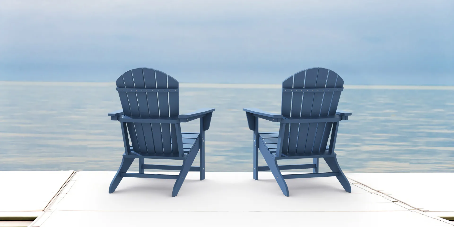 Westport Traditional Adirondack Chair on a deck