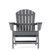 Westport Traditional Curveback Adirondack Chair in Dark Gray - Front