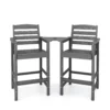 GRANGE Tete-a-Tete Bar Arm Chair Set in Dark Gray
