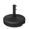 Black 22L Water Filled Portable Umbrella Stand-serwall