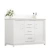 48 inch double bathroom vanity white-Homeselecting