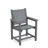 Dark Gray Mesh Outdoor Dining Chair- Homeselecting