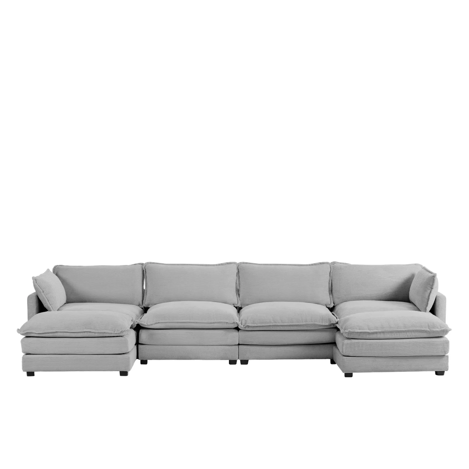 Modern Deep Sectional Sofa wiht 4 Seats- Homeselecting