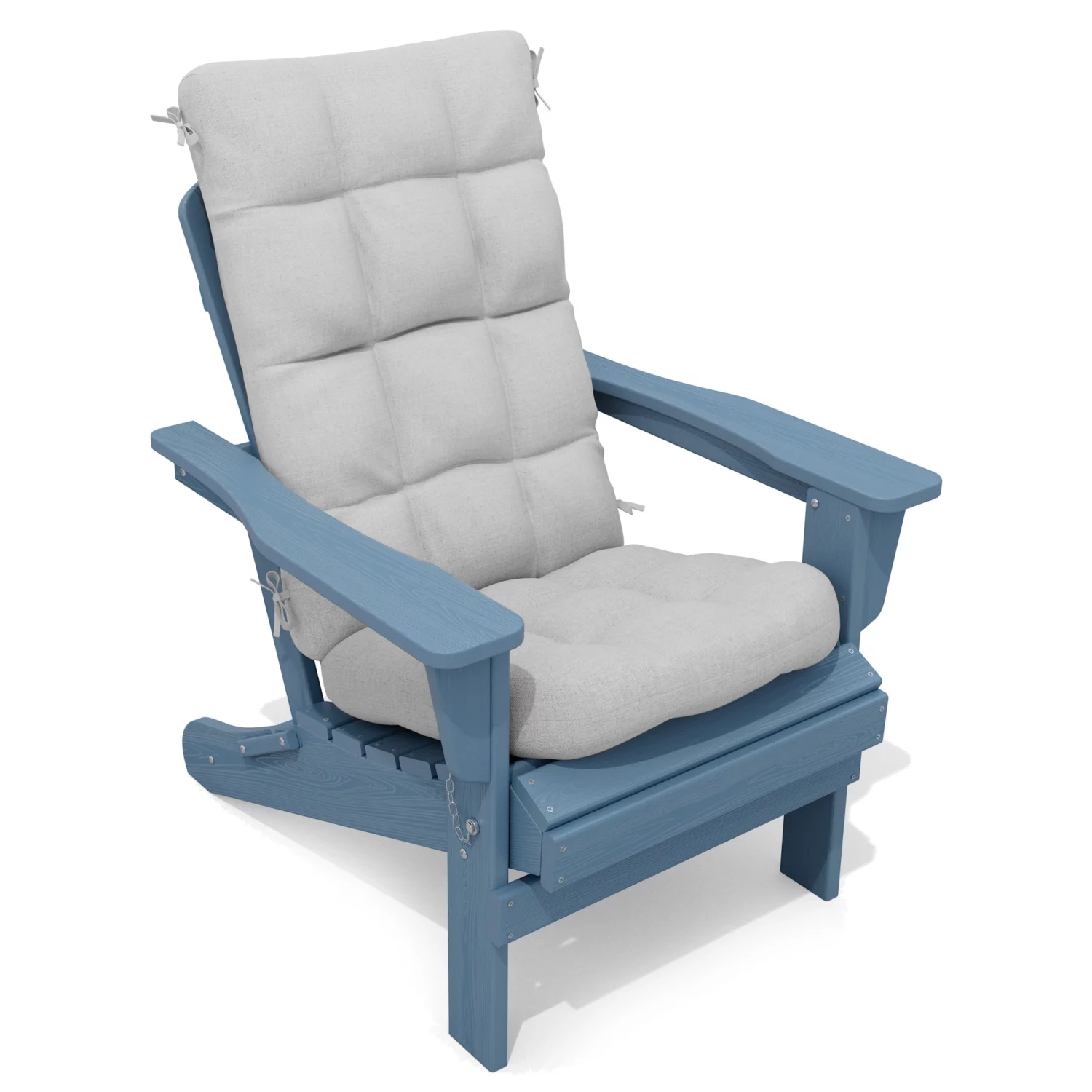 Olefin Tufted High Back Outdoor Chair Cushion - Image 5