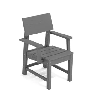 Outdoor HDPE Modern Dining Armchair