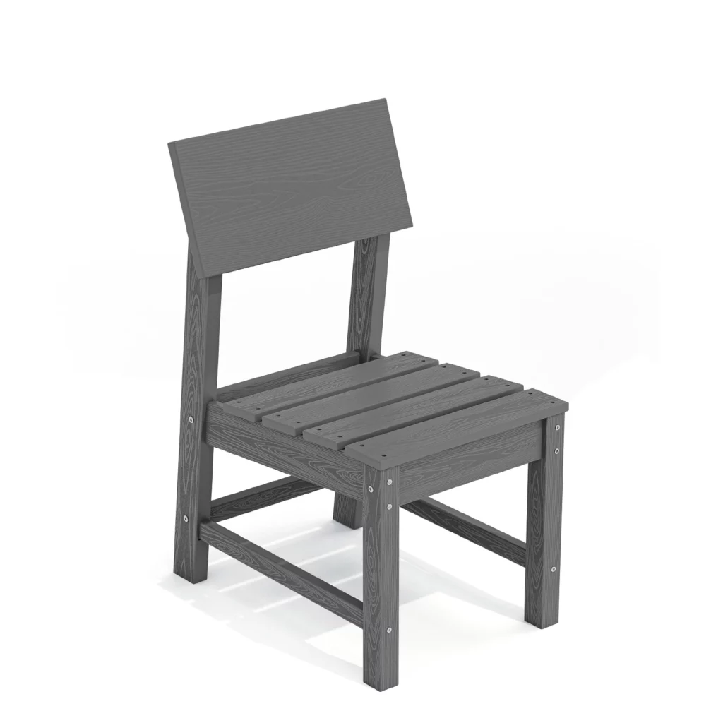 Outdoor HDPE Modern Dining Side Chair
