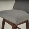 padded surface of the Velvet Swivel Bar Stool Set