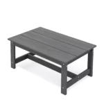 Gray Rectangular Outdoor Coffee Table - Homeselecting
